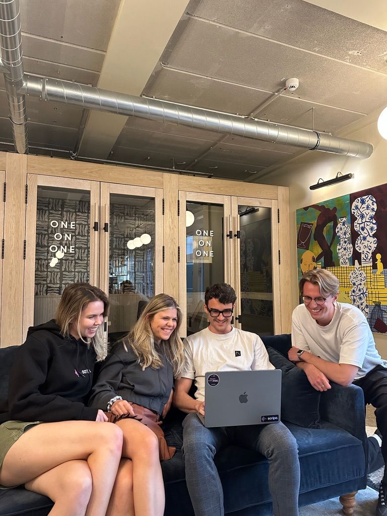 Teil des Scripe-Teams im Berliner Office